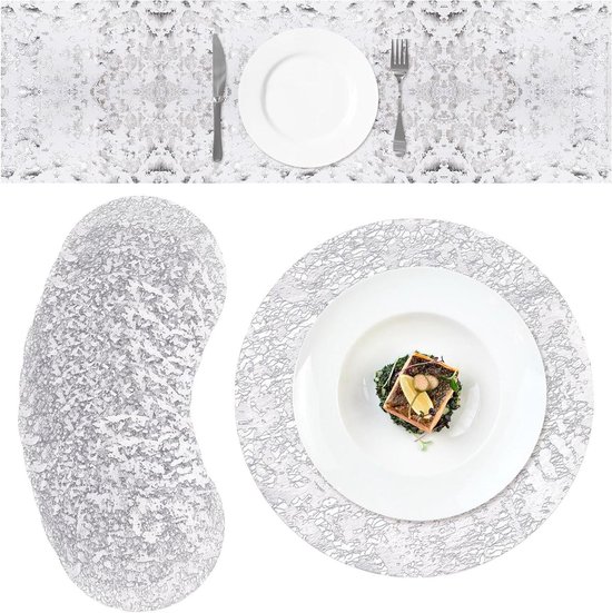 Maaltijdmat, 11 stuks wegwerp goud sterrenhemel patroon placemats set