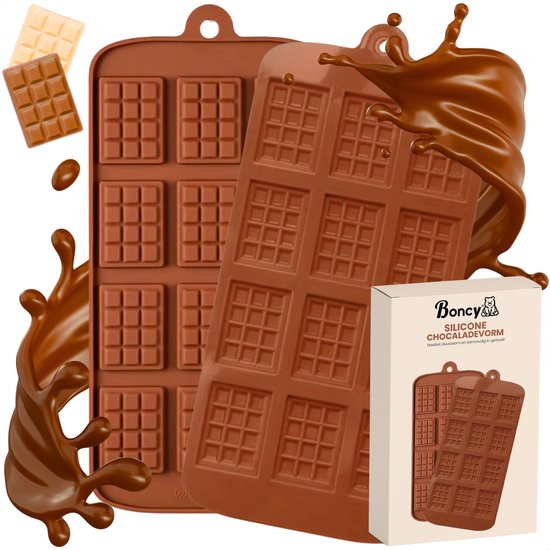 Siliconen chocoladevorm voor stangen - hecht niet, ideaal voor chocoladestokken