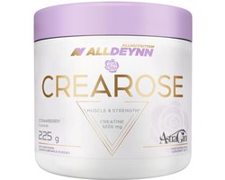 ALLDEYNN CREAROSE Strawberry – Creatine Poeder 225g – 40 Porties – Met AstraGin® – Zonder Toegevoegde Suikers – Nutriworld