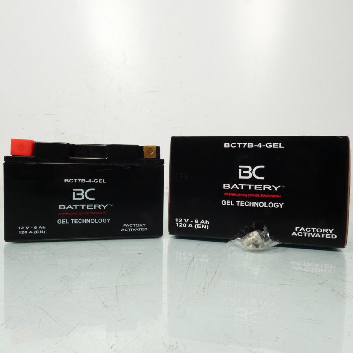 Batterie SLA BC Battery pour moto YT7B-4 / 12V 6Ah Neuf