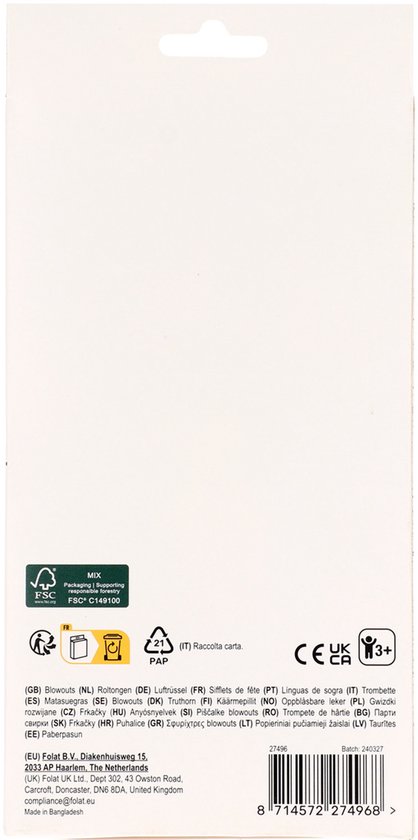 Roltongen - Pretty Princess - 6 stuks