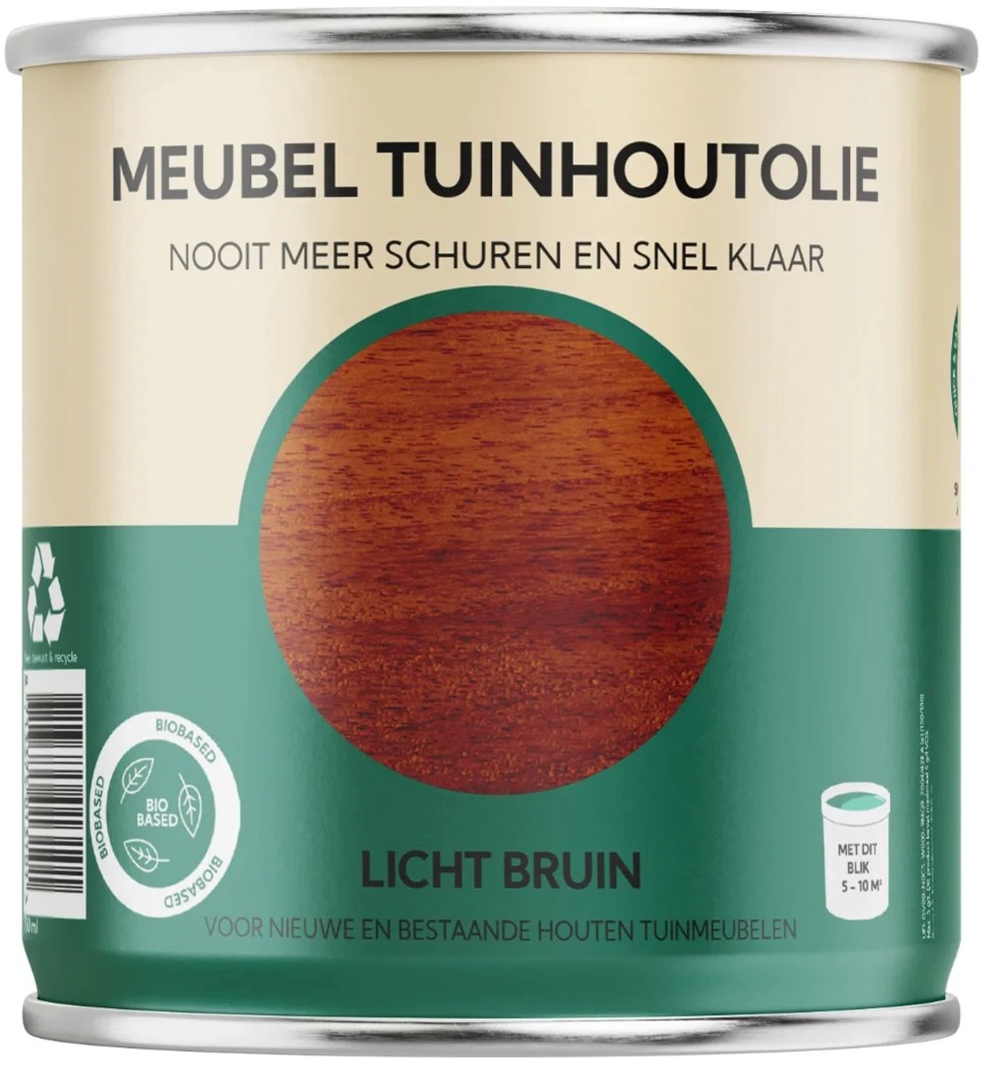Meubel Tuinhoutolie - licht bruin - teak olie - biobased - 750 ml