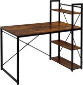 xDays Bureau - Computerbureau met planken - Computertafel - Industrieel Thuiskantoor - 60x120x76/120