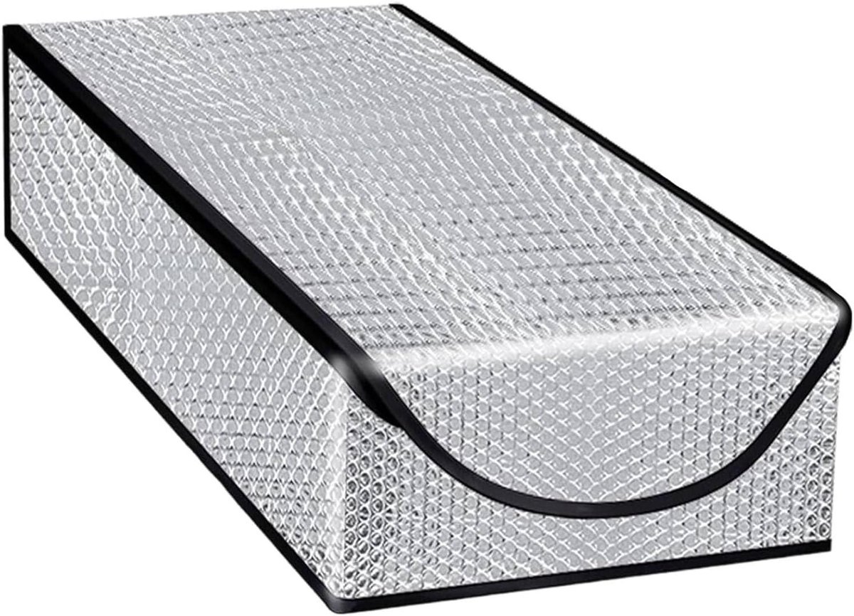 Dailygoods- Zoldertrap Isolatiehoes Energiebesparend - Brandwerende Zolderafdekking - Extra Dikke Isolatietas - Zolderdeurisolatie - Duurzaam Aluminiummateriaal - 26,4 x 55,1 cm
