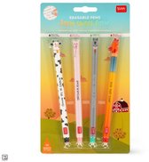Legami – Lot De 24 Crayons De Couleur Teddy Friends – Forme D'Ours, Sans Bois, Pointe 3,5 Mm – Taille-Crayon 2 Trous Inclus – Rangement PET Réutilisable – Couleurs Vives
