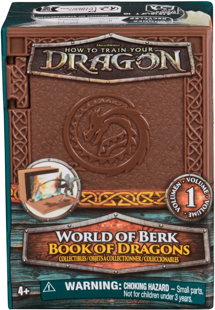 Dragons - Hoe Tem Je Een Draak Wereld van Berk: Drakenboek verzameldraak en kaart met standaard (stijlen kunnen verschillen)