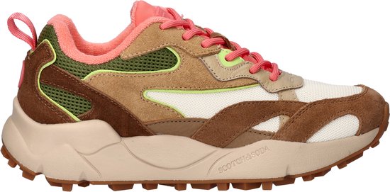 Scotch Soda Mount dames sneaker Bruin multi Maat 37 bol