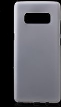Shop4 - Samsung Galaxy Note 8 Hoesje - Zachte Back Case Mat Wit