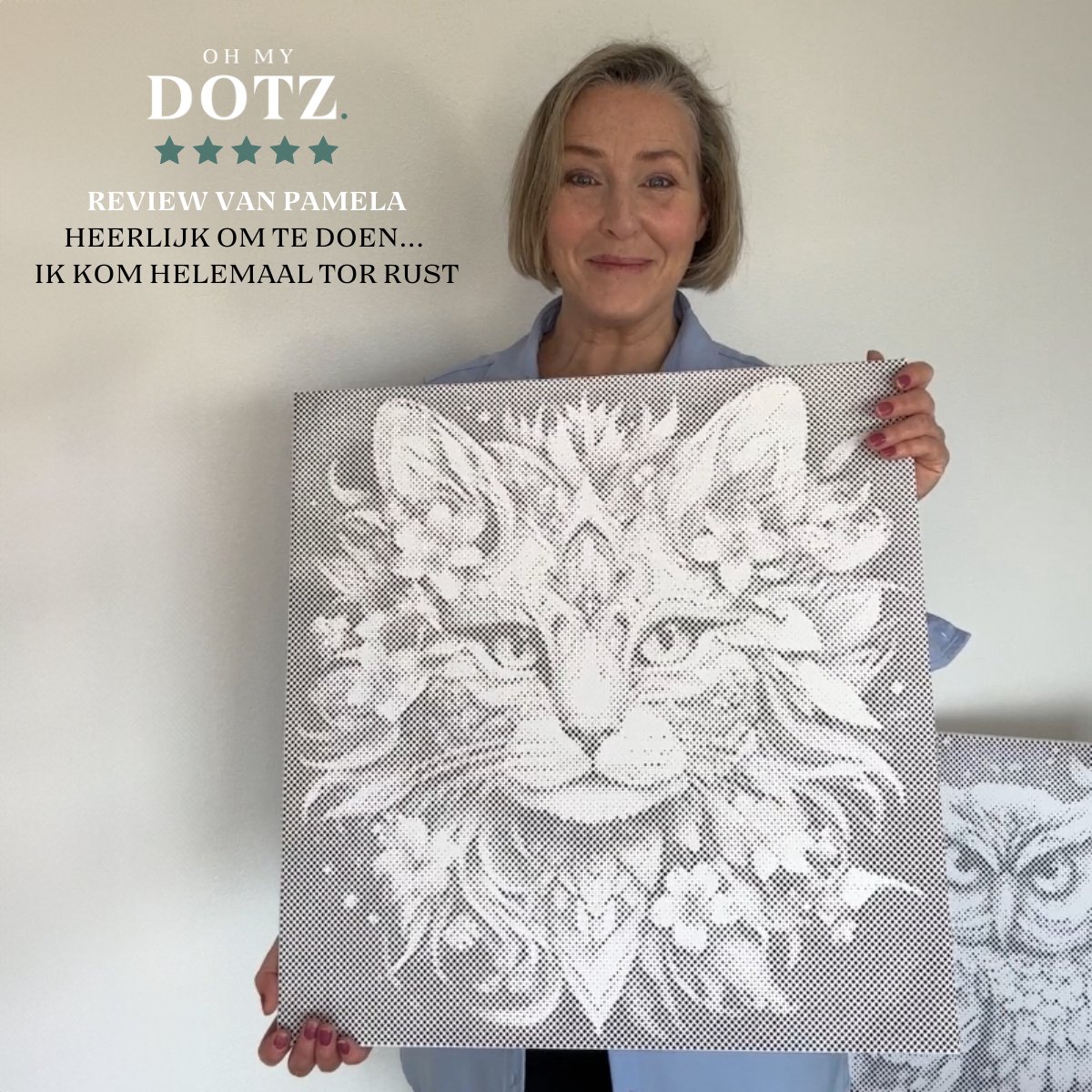 Prachtige Vlinders | Dot painting | 30x40cm | Dot painting | Oh My Dotz | Dots stippen | Diamond painting & Schilderen op nummer alternatief | Happy hobby — afbeelding 3