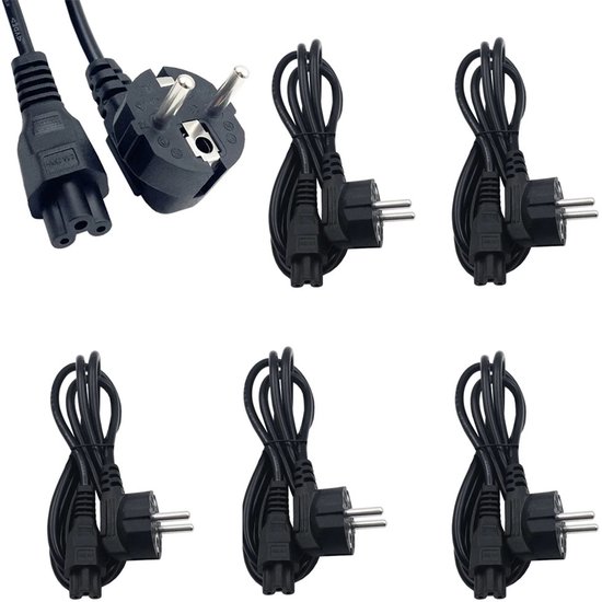 5-delige EU Power Kabel Set 1.2m