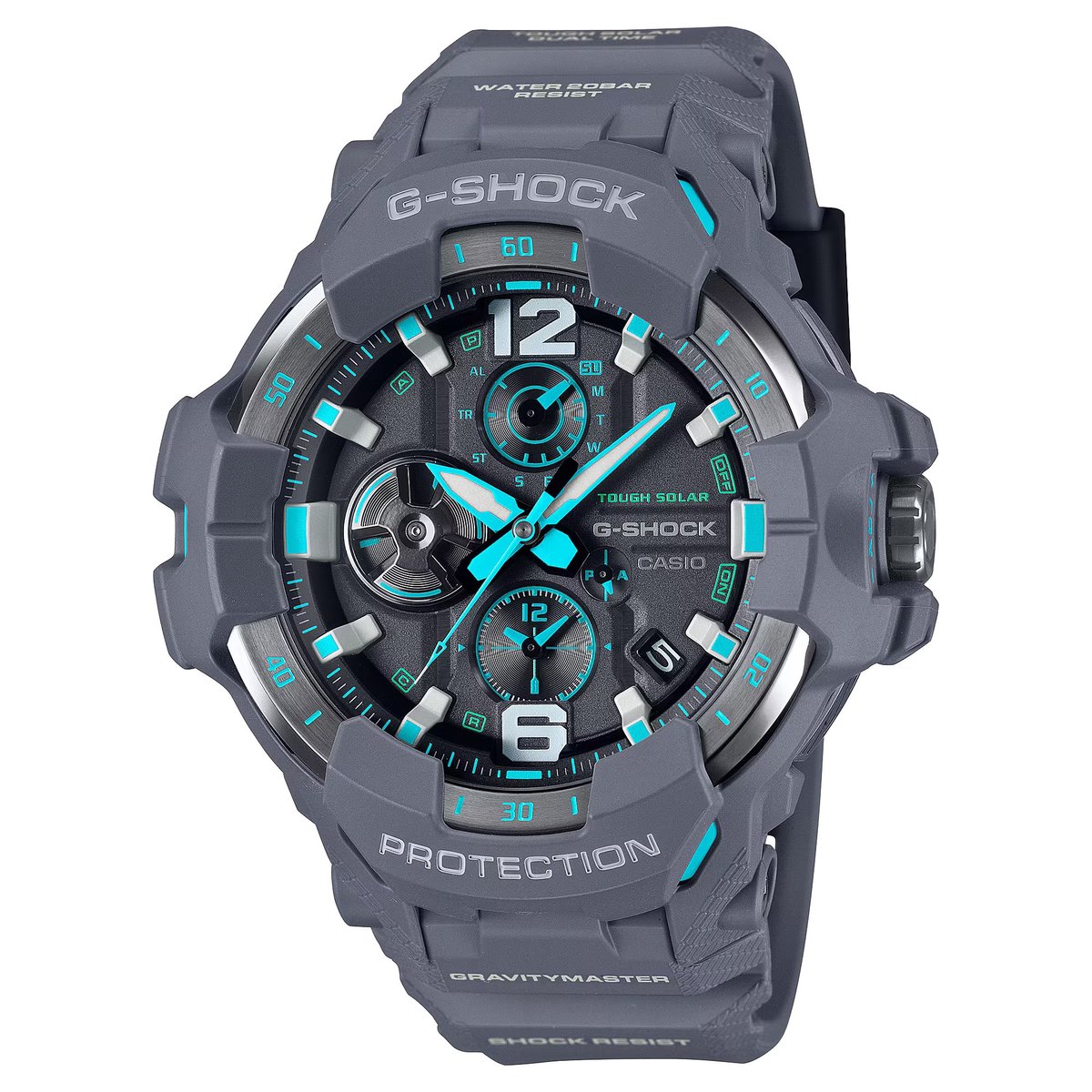 Casio G-Shock Gravitymaster GR-B300-8A2ER Horloge - Kunststof - Grijs - Ø 51 mm