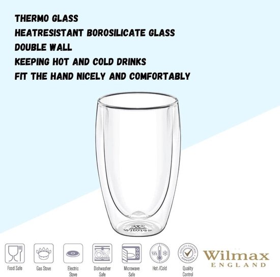 4 X 350ml Double-walled Latte Macchiato Glasses Set - View #10