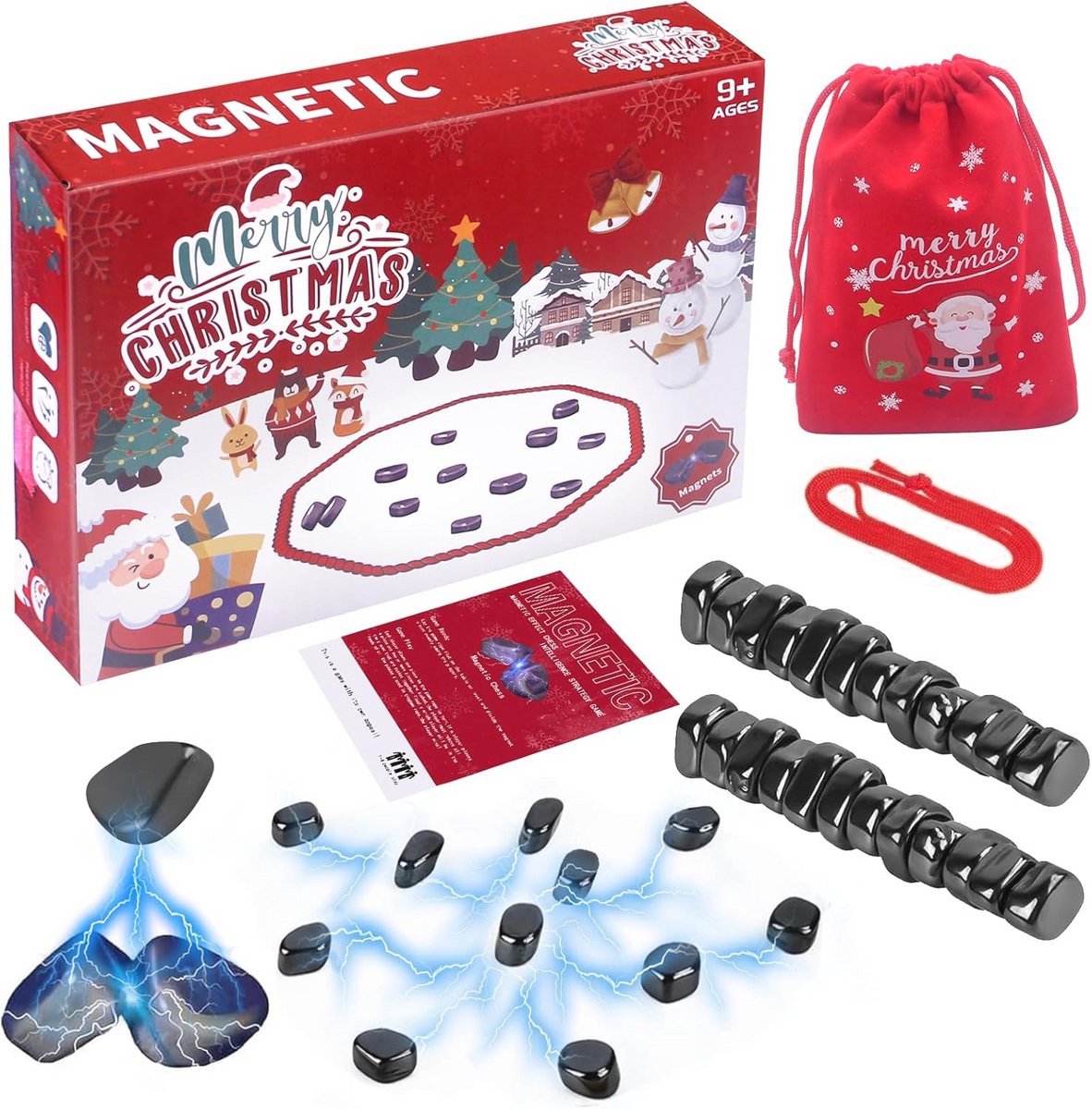 Draagbaar Magnetisch Schaakspel voor de Feestdagen - Perfect voor Reizen en Gezinsbijeenkomsten