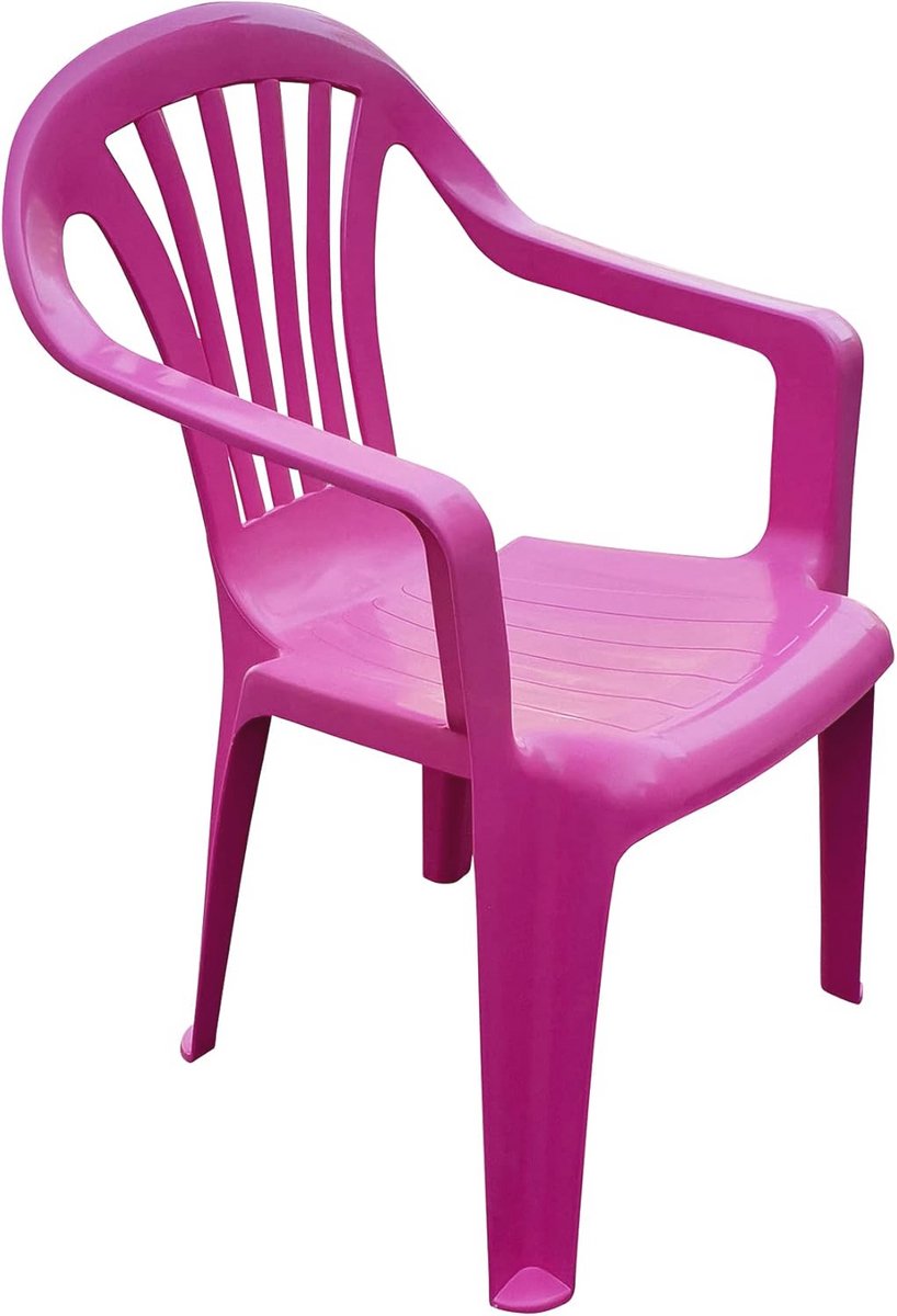 Tuinstoel voor Kinderen - Stapelbare Monoblok Stoelen in Roze