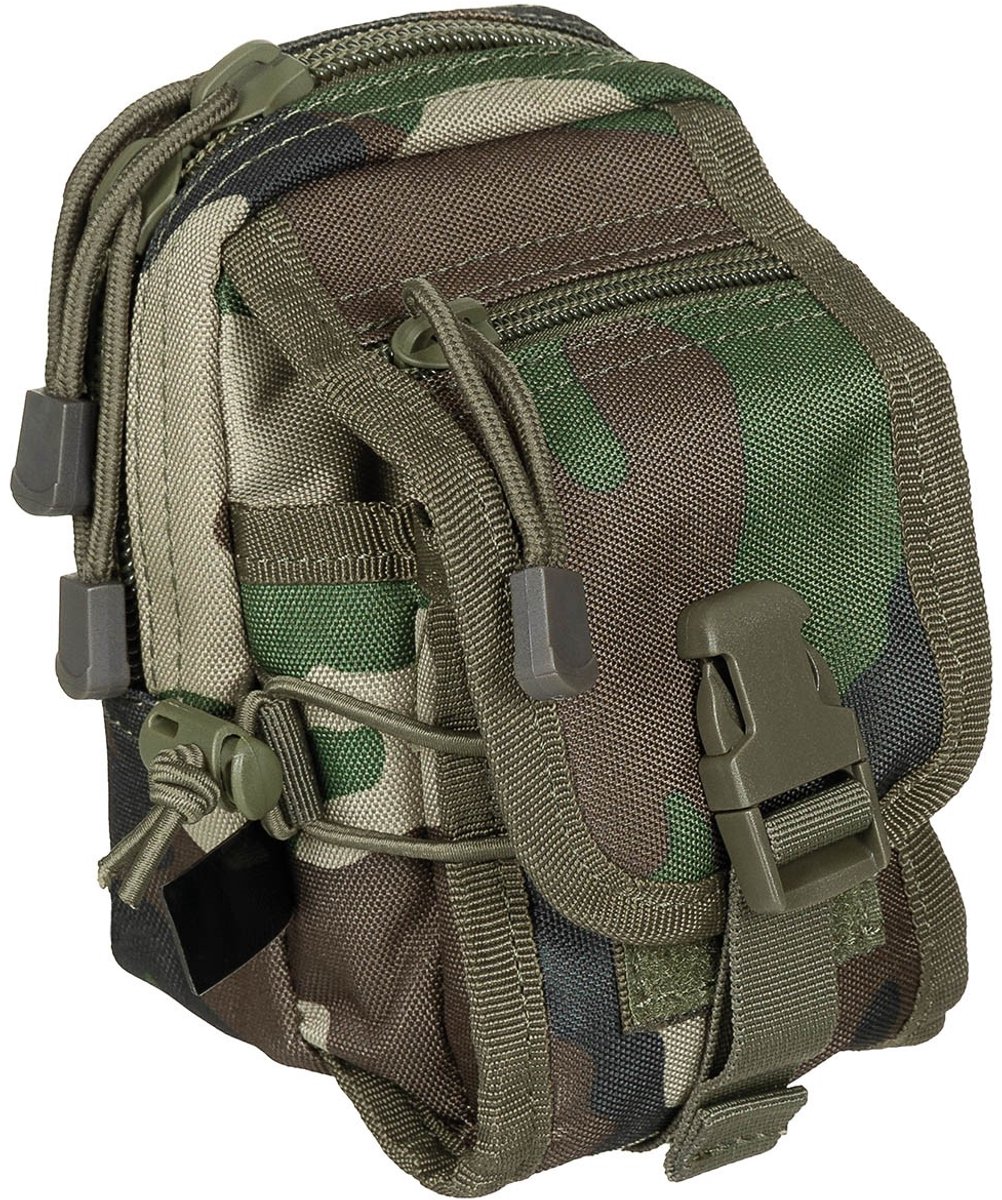 MFH Utility Pouch, "MOLLE", Woodland camo