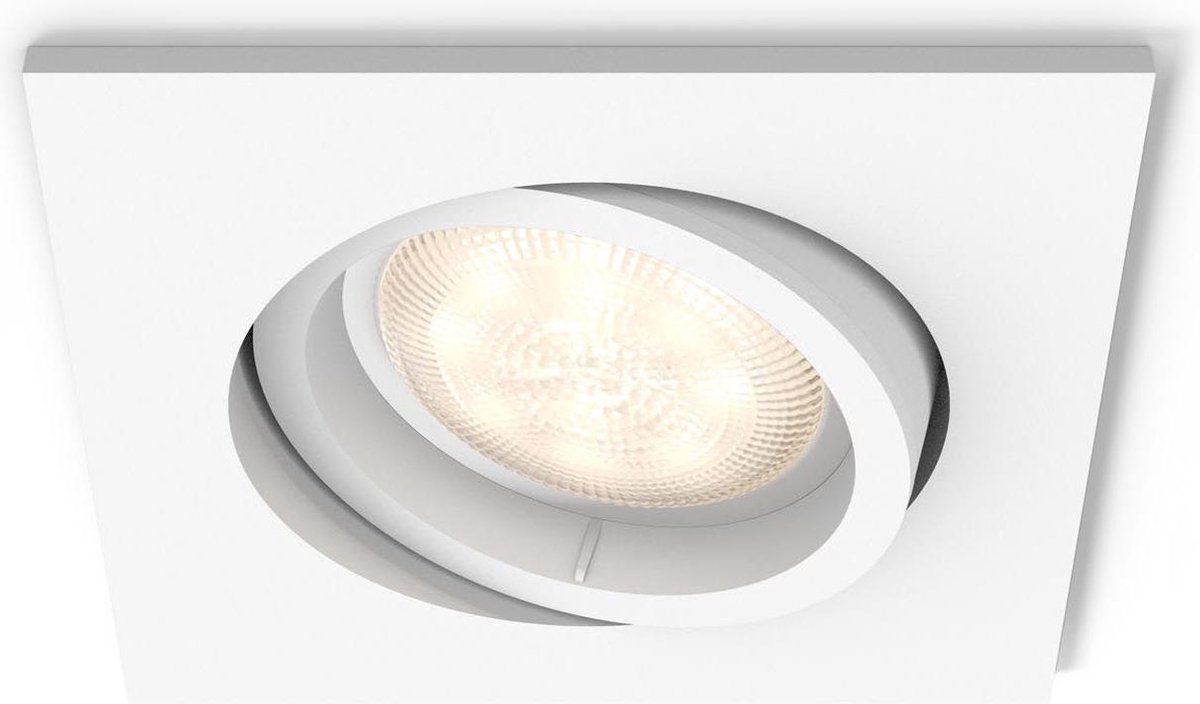 Philips Shellbark - Inbouwspot - 1 Lichtpunt - wit - 1 x 500lm