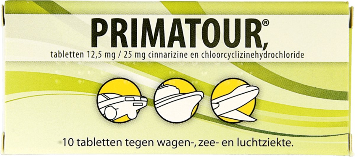 Goedkoopste Primatour Bij Reisziekte - 1 x 10 tabletten