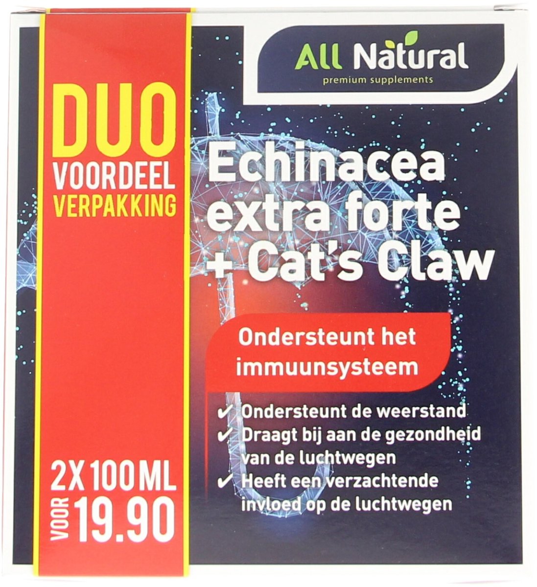 Bol.com All Natural Echinacea extra forte + cat's claw 200 Milliliter aanbieding