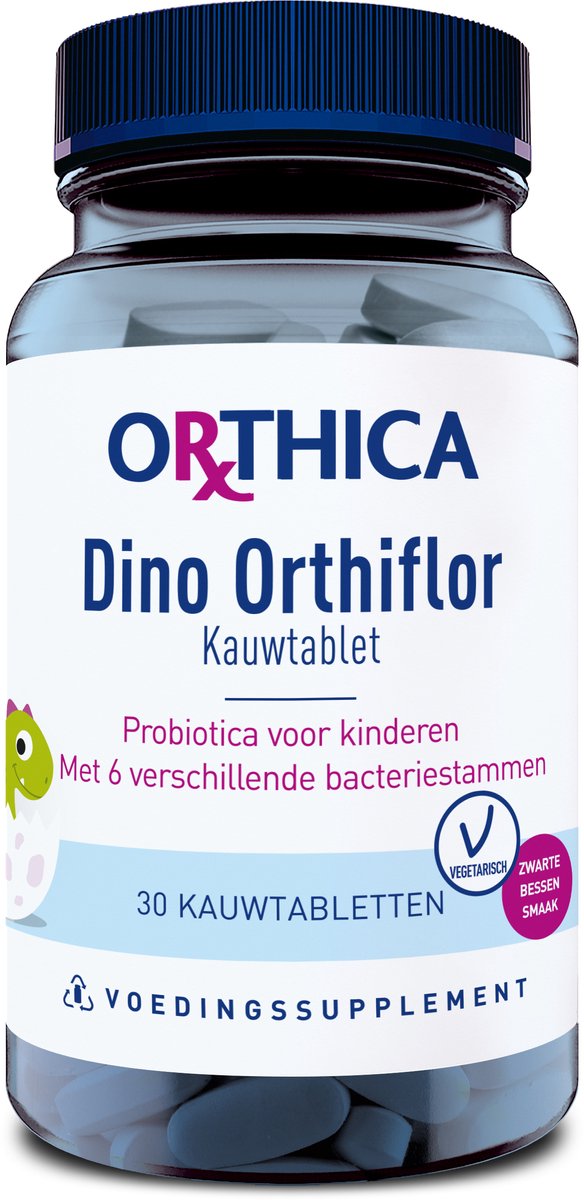 Goedkoopste Orthica Dino Orthiflor - biotica voor kinderen - 30 kauwtabletten