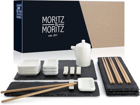 22-teiliges Sushi Servierset – Moritz & Moritz | Stilvoll für 4 Personen