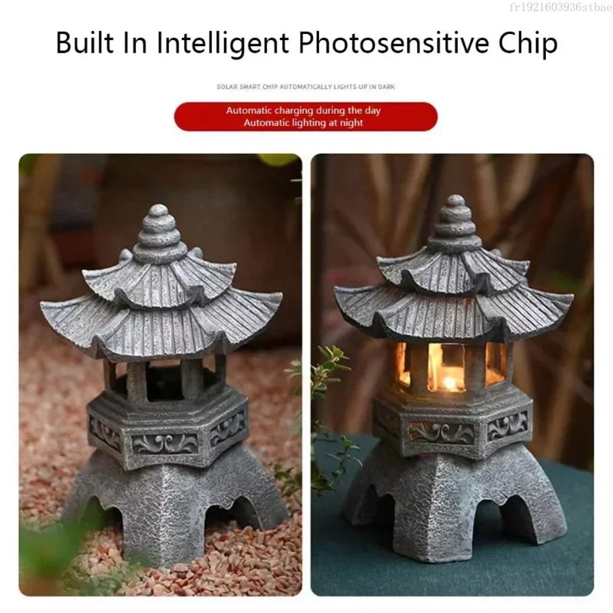 Sfeervolle Chinese Lamp - Oosterse Lantaarn - Tuin Lantaarn Zonne-energie - Solar - Voor Buiten - Weerbestendig - Automatisch Opladen — cadeau in Wonen & Interieur - foto 2