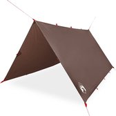 vidaXL - Auvent de camping - Imperméable - 366 x 306 cm - Marron