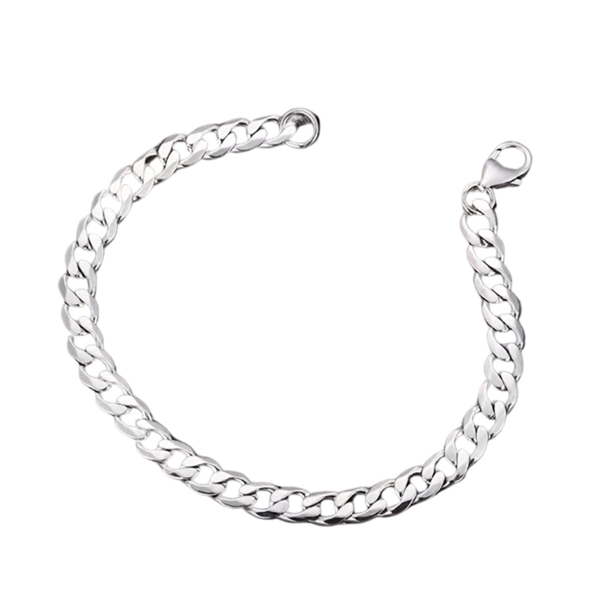 Bovista Armband - Staal - Nep Zilver - Heren - 23cm