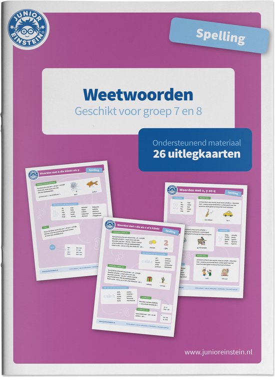 Spelling Weetwoorden Ondersteunend Materiaal groep 7 en 8 - cover