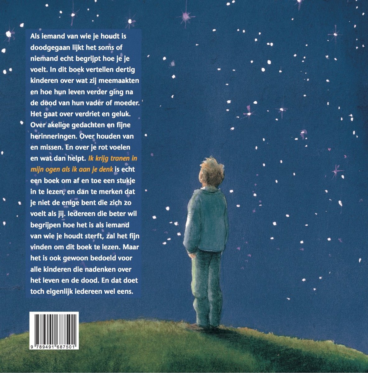 Ik krijg tranen in mijn ogen als ik aan je denk - back cover