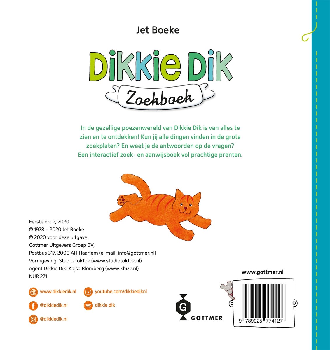 Dikkie Dik - Dikkie Dik zoekboek - back cover