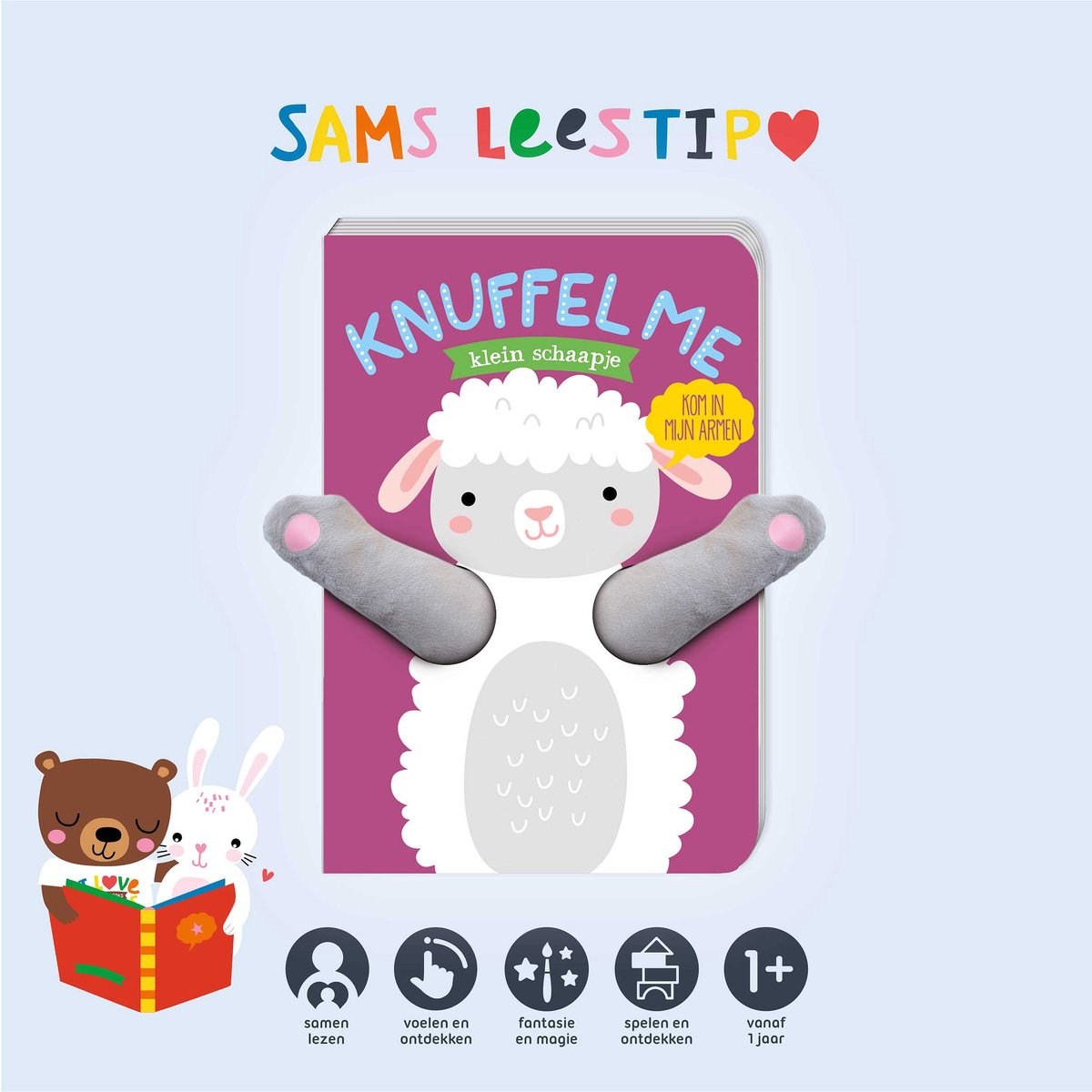 Knuffel me - Klein schaapje - back cover