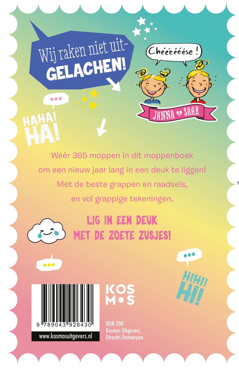 De Zoete Zusjes - De Zoete Zusjes moppenboek 2 - back cover