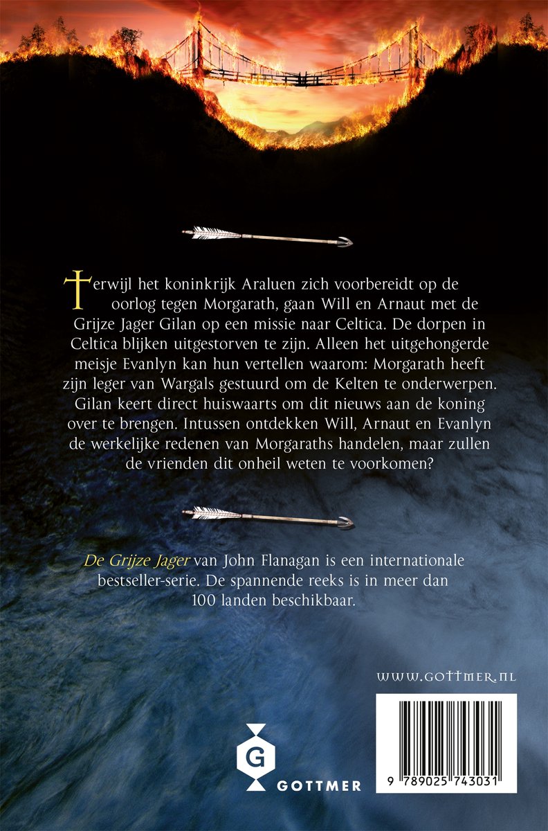 De Grijze Jager 2 - De brandende brug - back cover