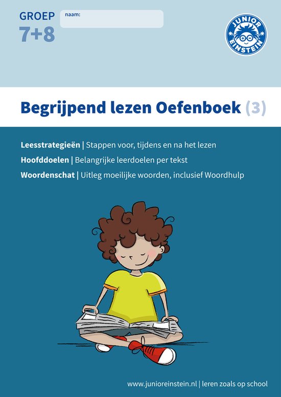 Begrijpend lezen groep 7 + 8 Oefenboek - cover