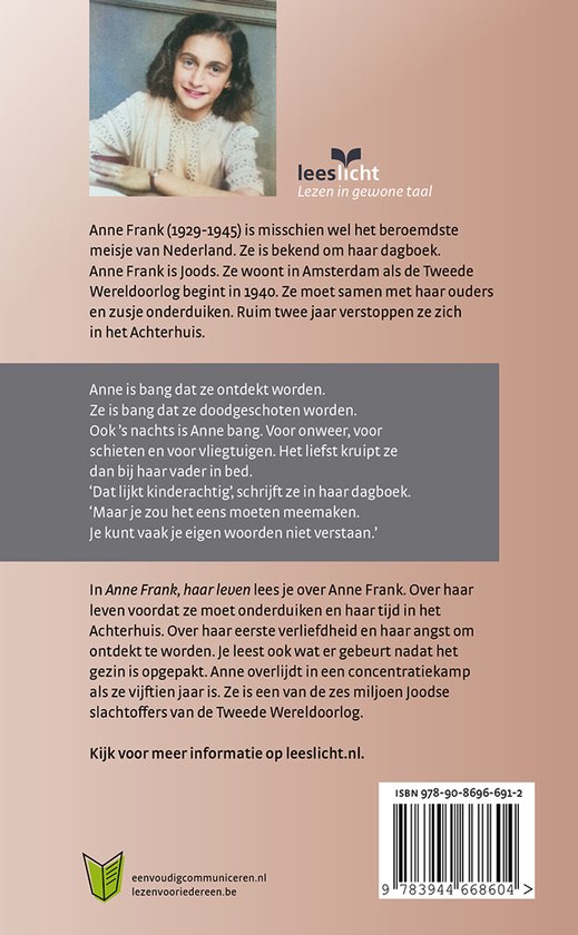 Anne Frank, haar leven