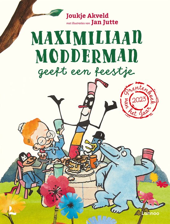 Maximiliaan Modderman geeft een feestje (prentenboek van het jaar 2023)