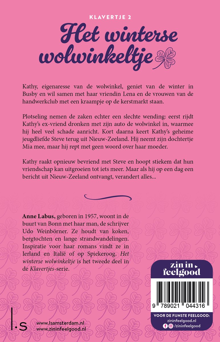 Klavertje 2 - Het winterse wolwinkeltje - back cover