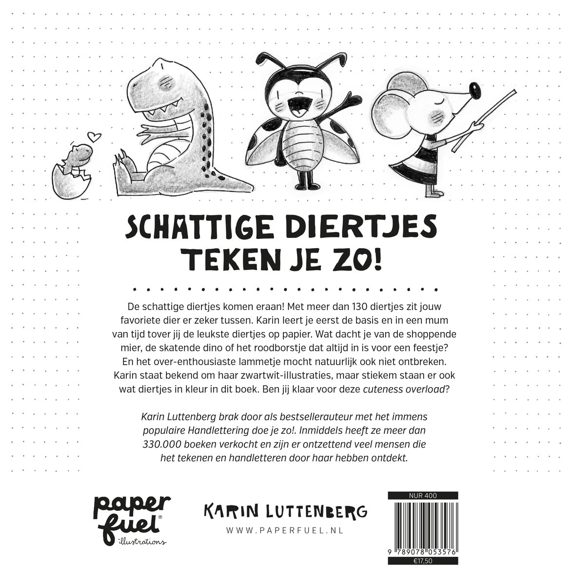 Schattige diertjes teken je zo! - back cover