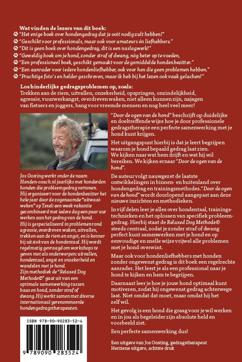 Door de ogen van de hond - back cover