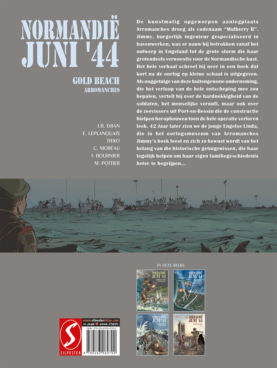 Normandië JUNI '44 3 - Normandië JUNI '44 3: Gold Beach / Arromanches - back cover