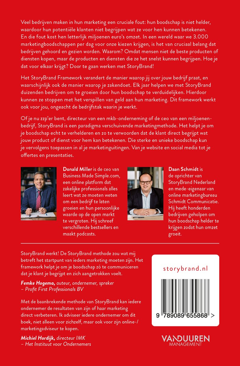 StoryBrand - back cover
