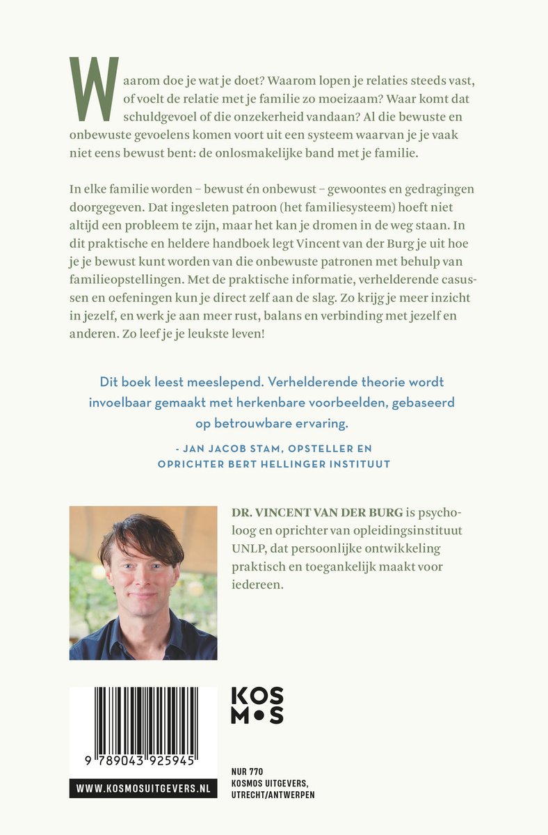 De kracht van familieopstellingen - back cover