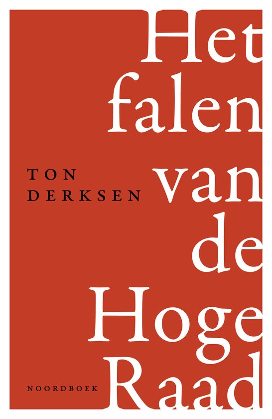 Het falen van de Hoge Raad - cover
