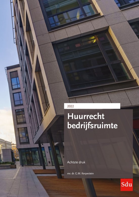 Huurreeks - Huurrecht Bedrijfsruimte Editie 2022 - cover