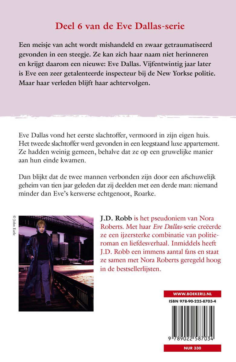 Eve Dallas 6 - Vermoord uit wraak - back cover
