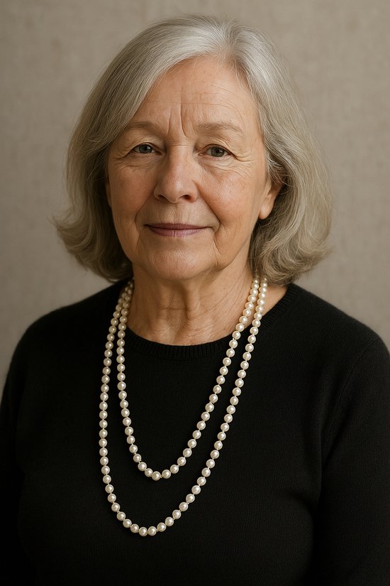 Behave - Collier de Perles de Glas - Nacre Beige Crème - 150 cm