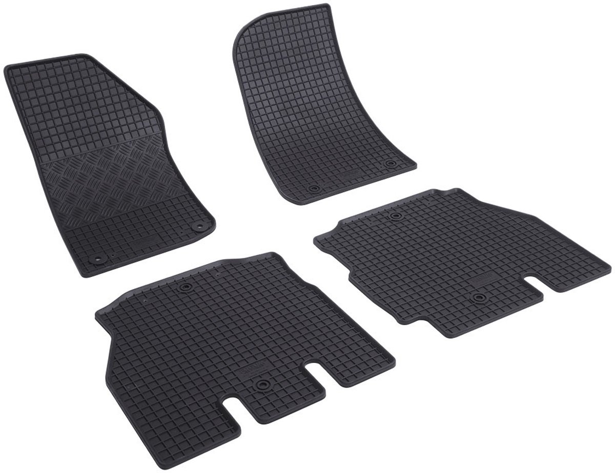 Automatten voor Jeep Wrangler (vanaf 2019) - 4-delig - Rubber