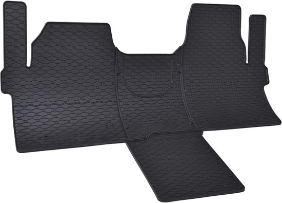 Tapis de voiture en caoutchouc adaptés aux modèles Ford Transit Custom (2 places), Ford Tourneo Custom (2 places) (2024-présent)