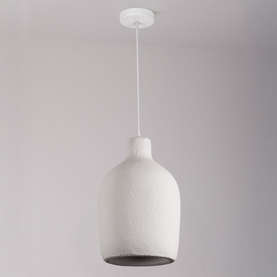 LumenXL - Suspension Wabi Sabi Hikari - Effet pierre Ø31 cm - Wit - E27