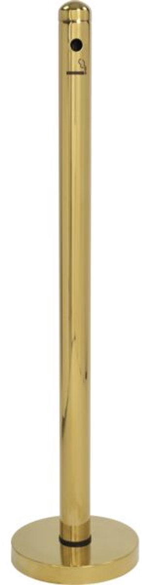 Securit® Set Van Rookpaal En Voet In Het Goud -RVS - 1 meter
